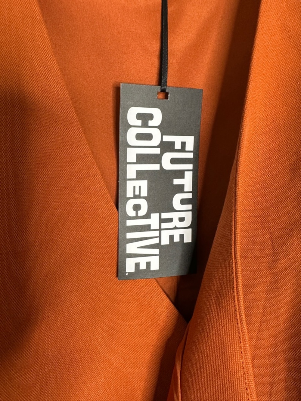 Future Collective Rust Wrap-Front Sleeveless Blouse - Picture 6 of 6